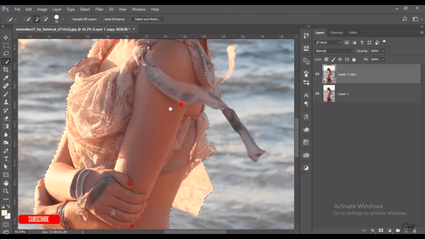 remove background in photopad image editor